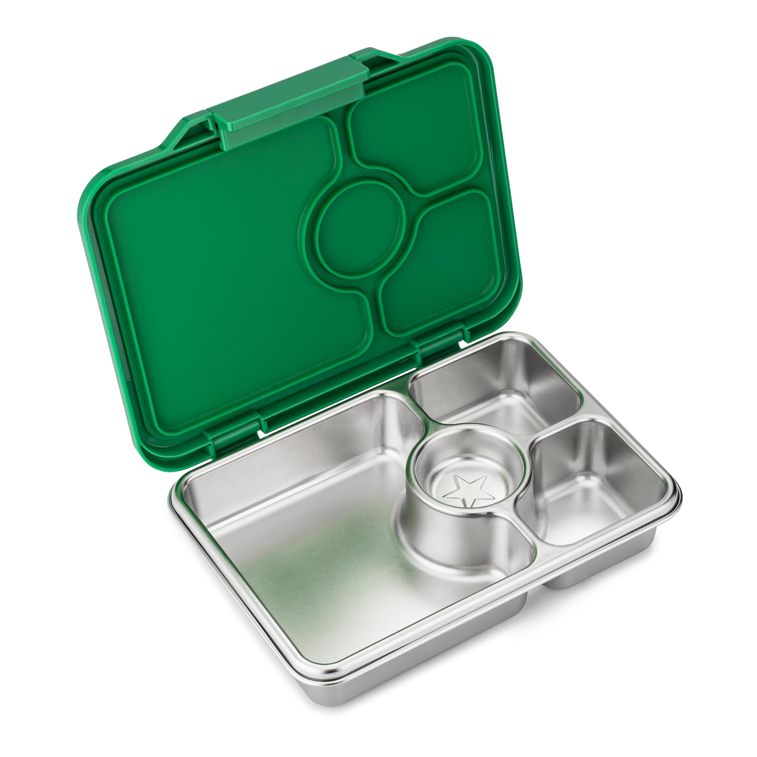 Yumbox Prêtステンレススチール 弁当箱 緑pomme green Yumbox PRET Bento Box PRET S/S 4 Compartment, Pomme Green: Bento